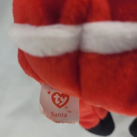 VINTAGE 1998 TY Beanie Babies Santa Claus 9" Bean Bag Stuffed Animal Toy - Picture 6 of 6